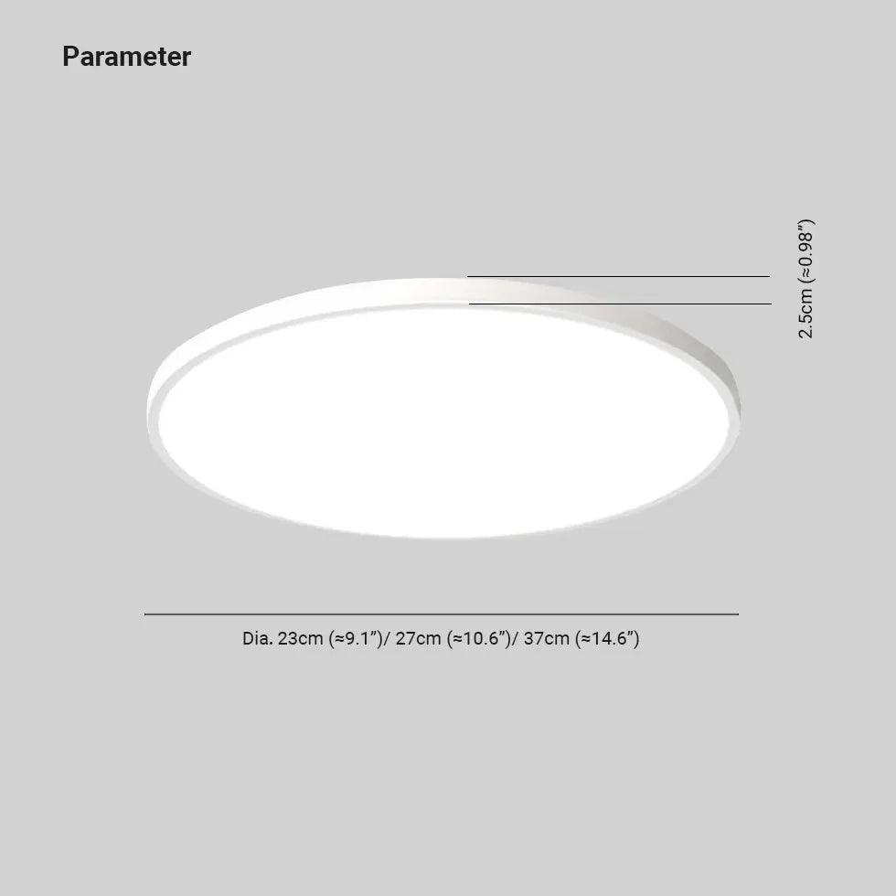 Slim Round Bathroom Flush Ceiling Lights - Clowas