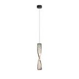 Spiral Strip Crystal Pendant Light