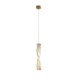 Spiral Strip Crystal Pendant Light