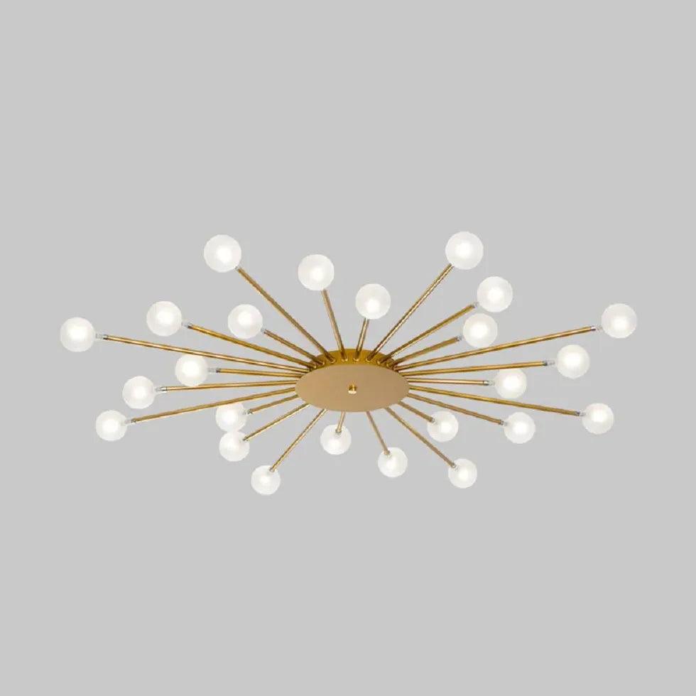 Contemporary Glass Ball Ceiling Light for Bedroom
