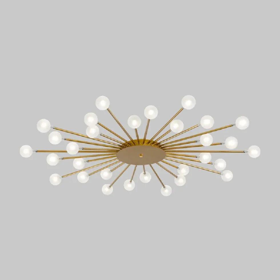 Contemporary Glass Ball Ceiling Light for Bedroom