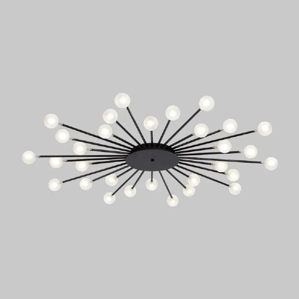 Contemporary Glass Ball Ceiling Light for Bedroom