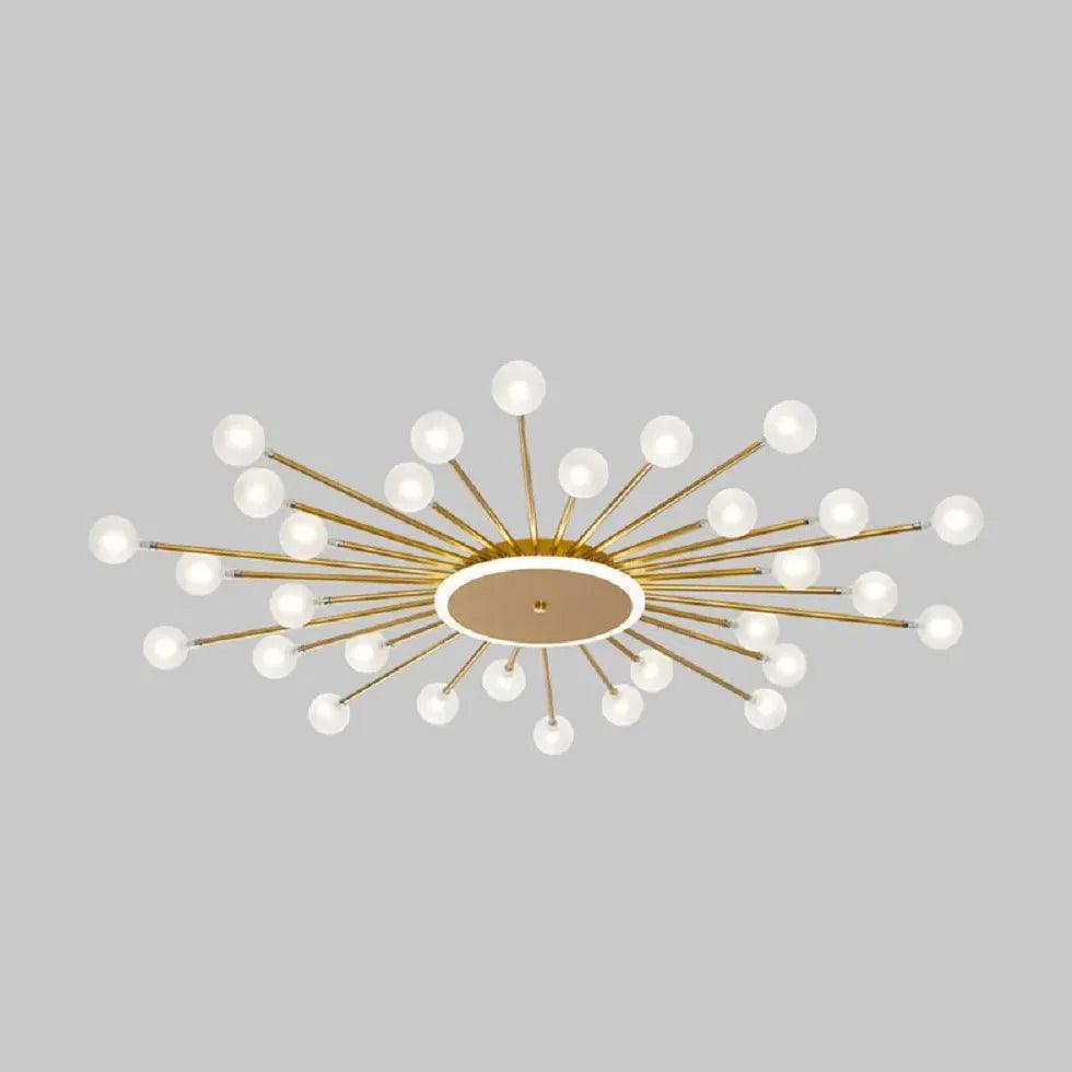 Contemporary Glass Ball Ceiling Light for Bedroom
