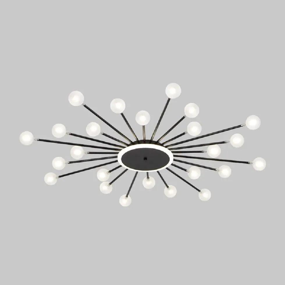 Contemporary Glass Ball Ceiling Light for Bedroom