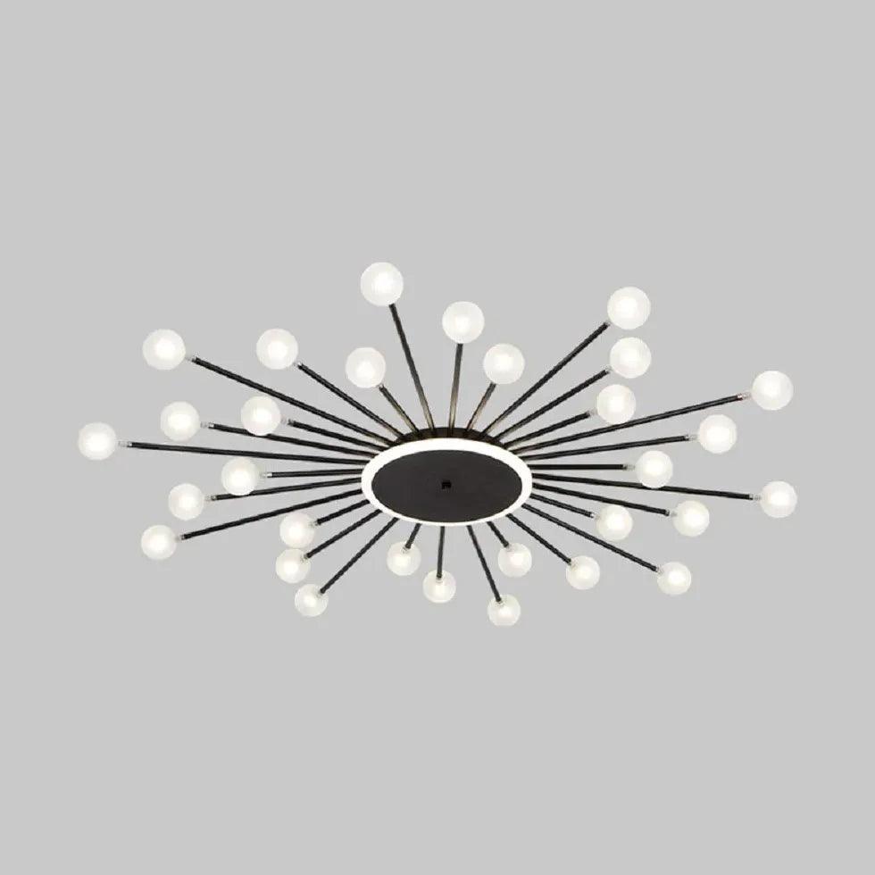 Contemporary Glass Ball Ceiling Light for Bedroom