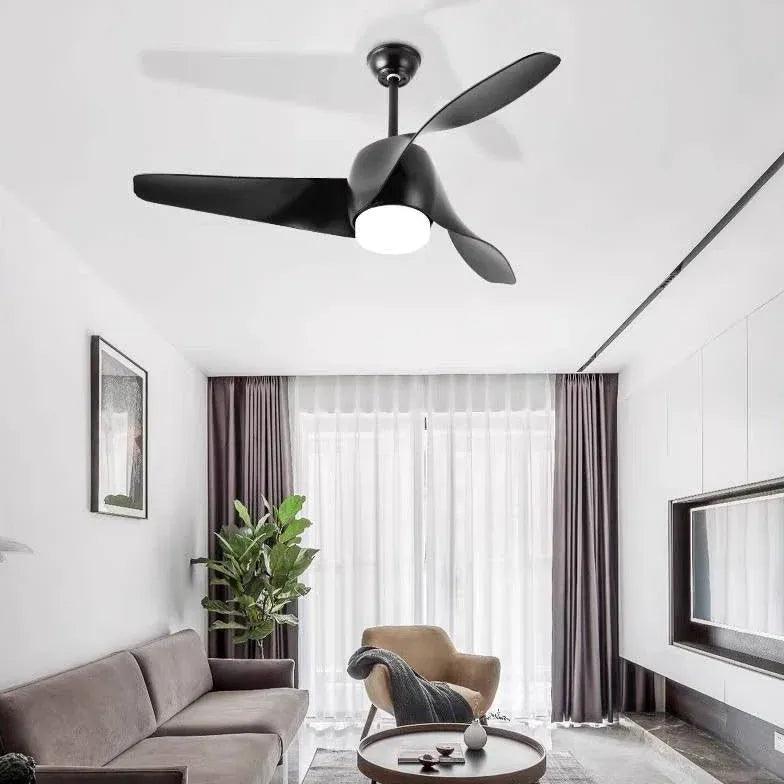 Vintage Wood Ceiling Fan with Light