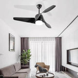 Vintage Wood Ceiling Fan with Light