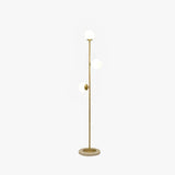 Minimalist Modern White Glass Ball Floor Lamp for Living Room