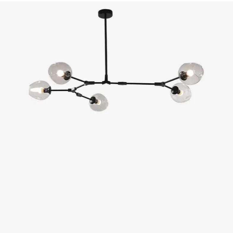 Simple Branch Glass Bubble Chandelier Design