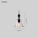 Transparent Glass Vintage Pendant Light - Clowas