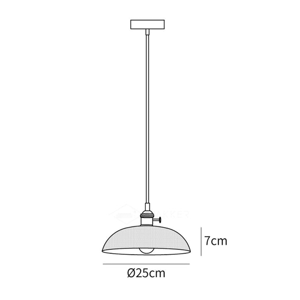 Vintage Style Glass Pendant Light for Dining Room