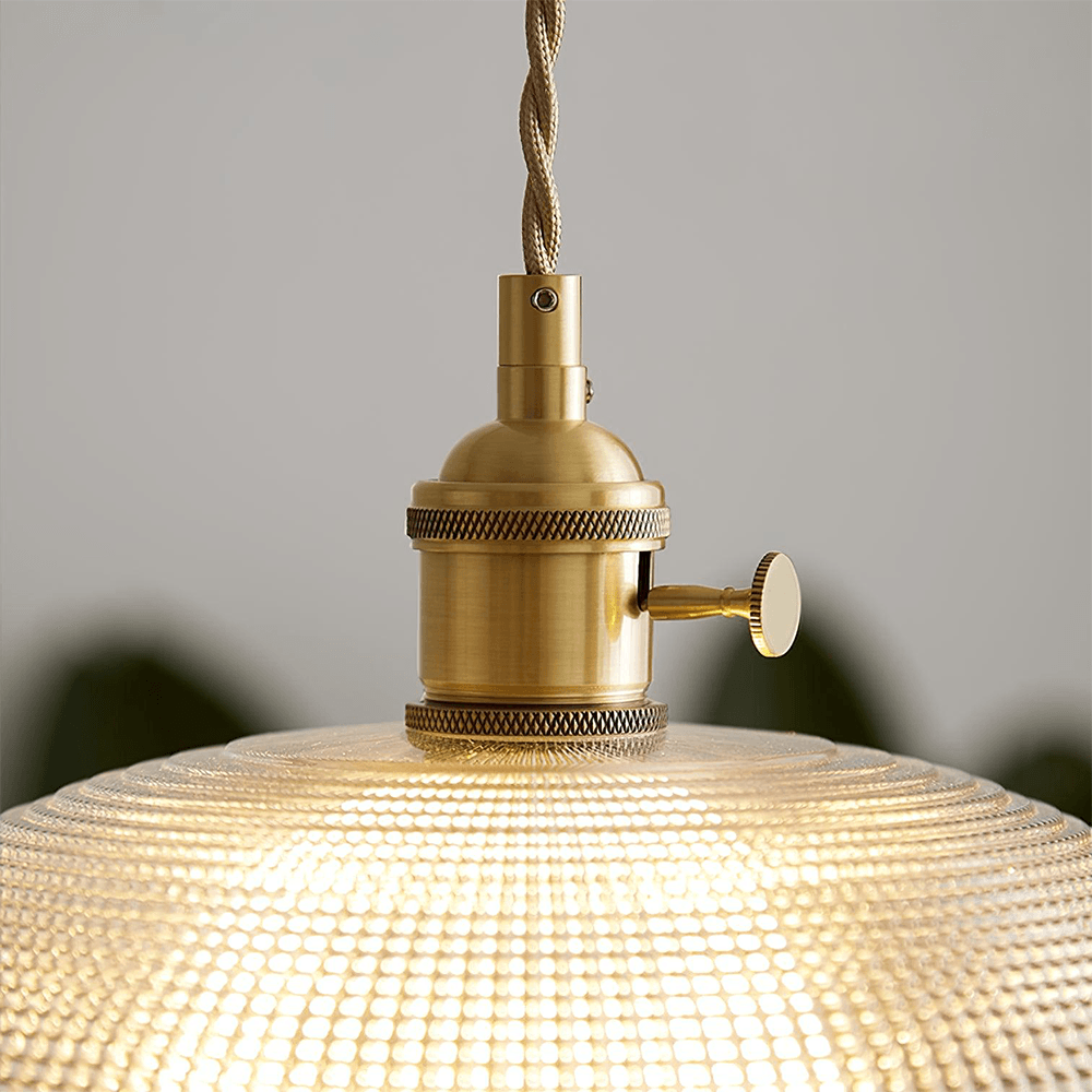 Vintage Style Glass Pendant Light for Dining Room