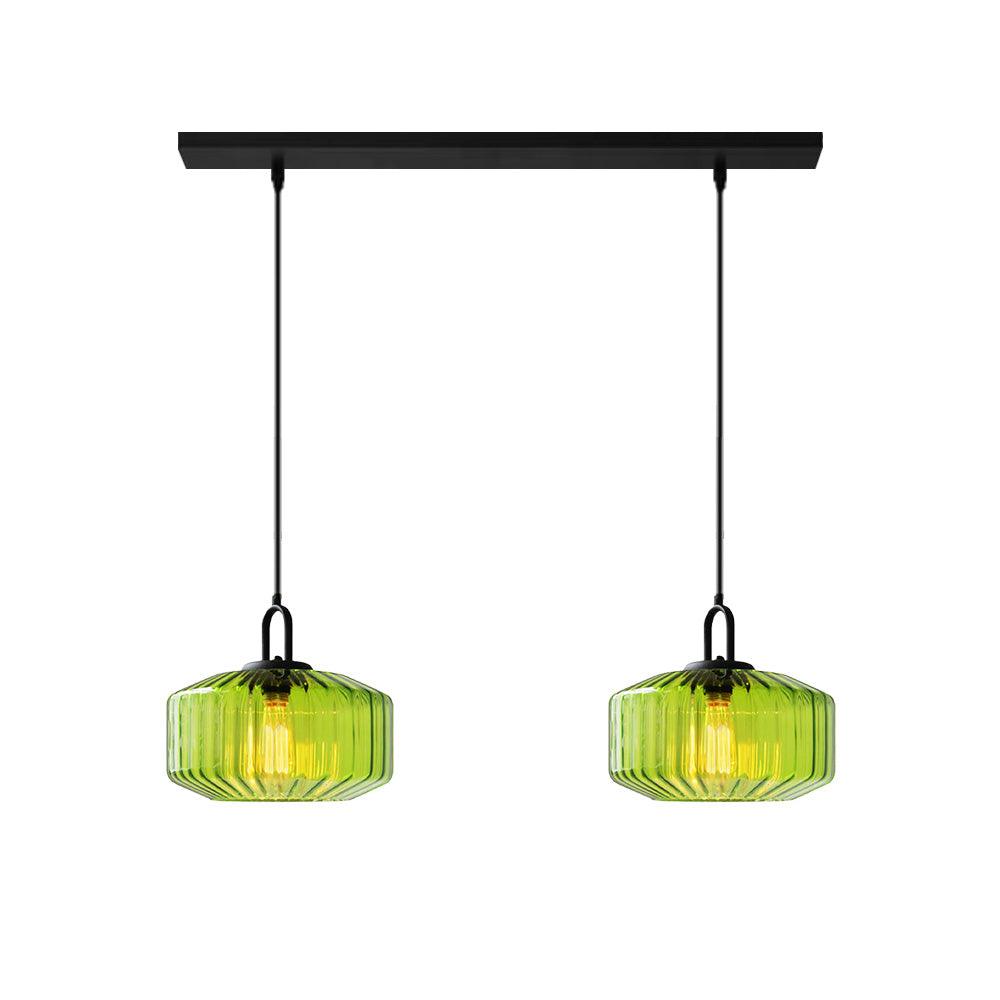 Modern Dining Stained Glass Pendant Light Fixture