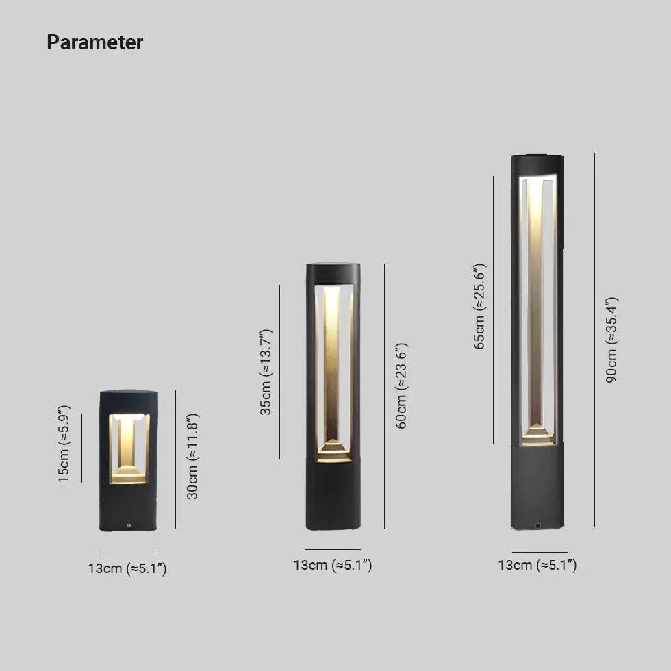 Waterproof LED Bollard Garden Light for Outdoor