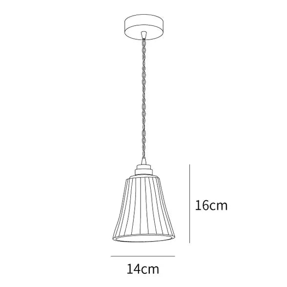 White Minimalist Vintage Single-Head Pendant Light