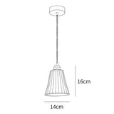 White Minimalist Vintage Single-Head Pendant Light