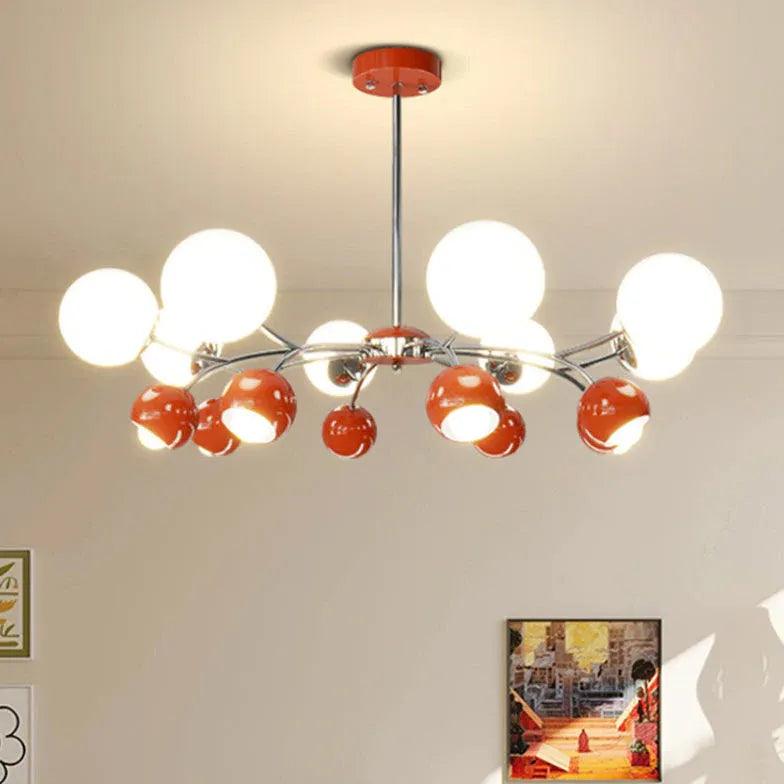 Globe Glass Chandelier for Living Room