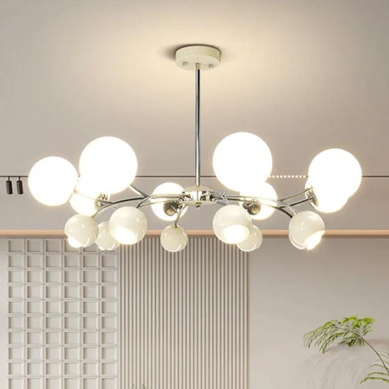 Globe Glass Chandelier for Living Room