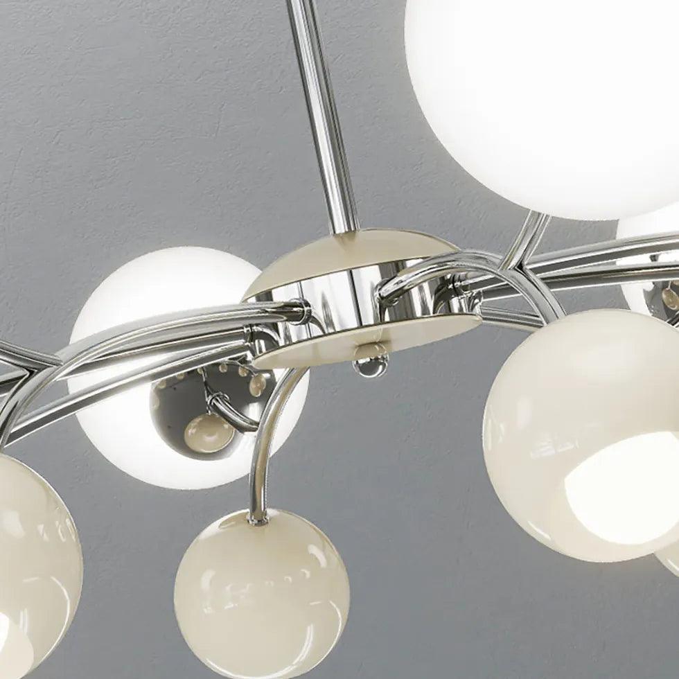 Globe Glass Chandelier for Living Room