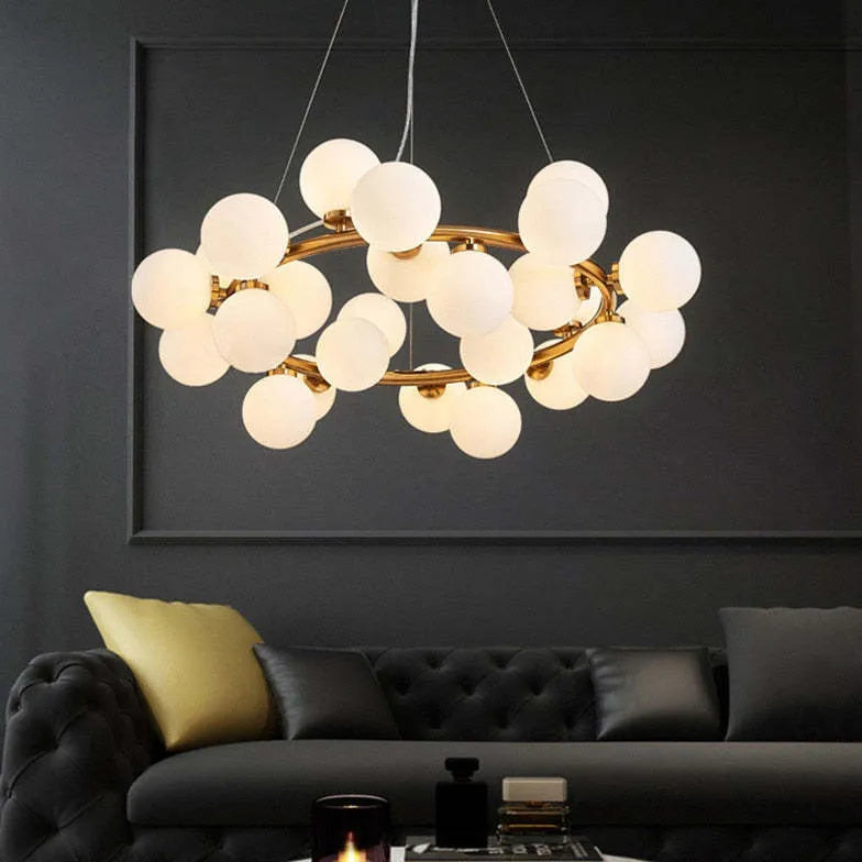 Glass Bubble LED Modern Chandelier