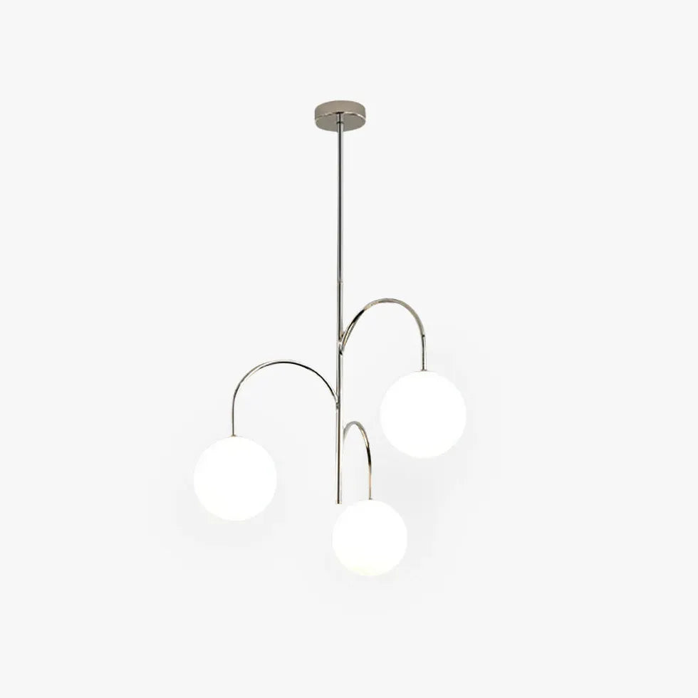 Three-Head Glass Ball Minimalist Pendant Light