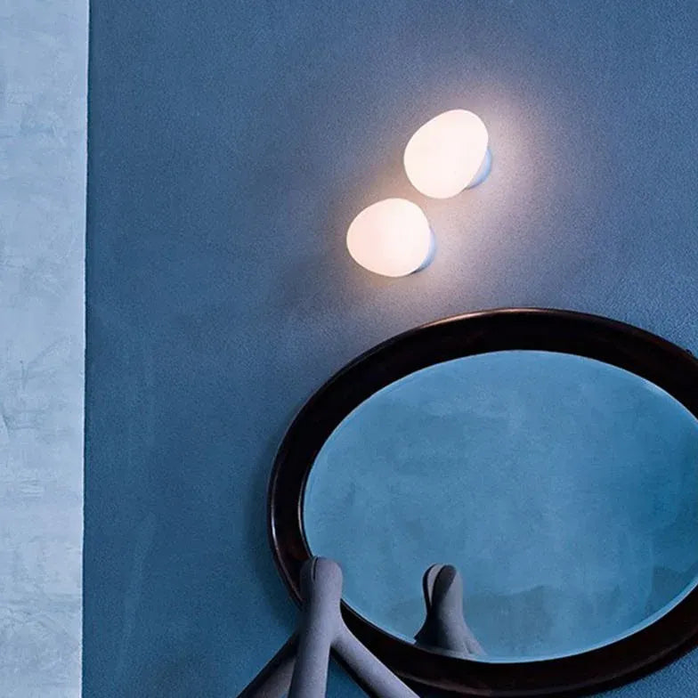 Irregular Small White Sphere Wall Light