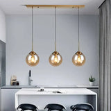 Nordic Globe Glass Pendant Light for Dining Room