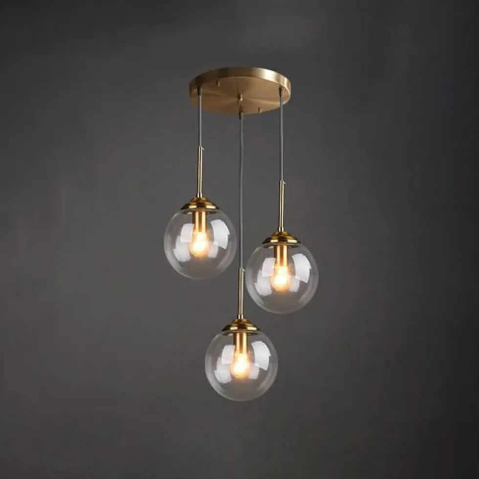 Semi-Transparent Glass Single-Head Minimalist Pendant Light