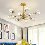 Glass Ball Multi-Head Modern Luxury Pendant Light