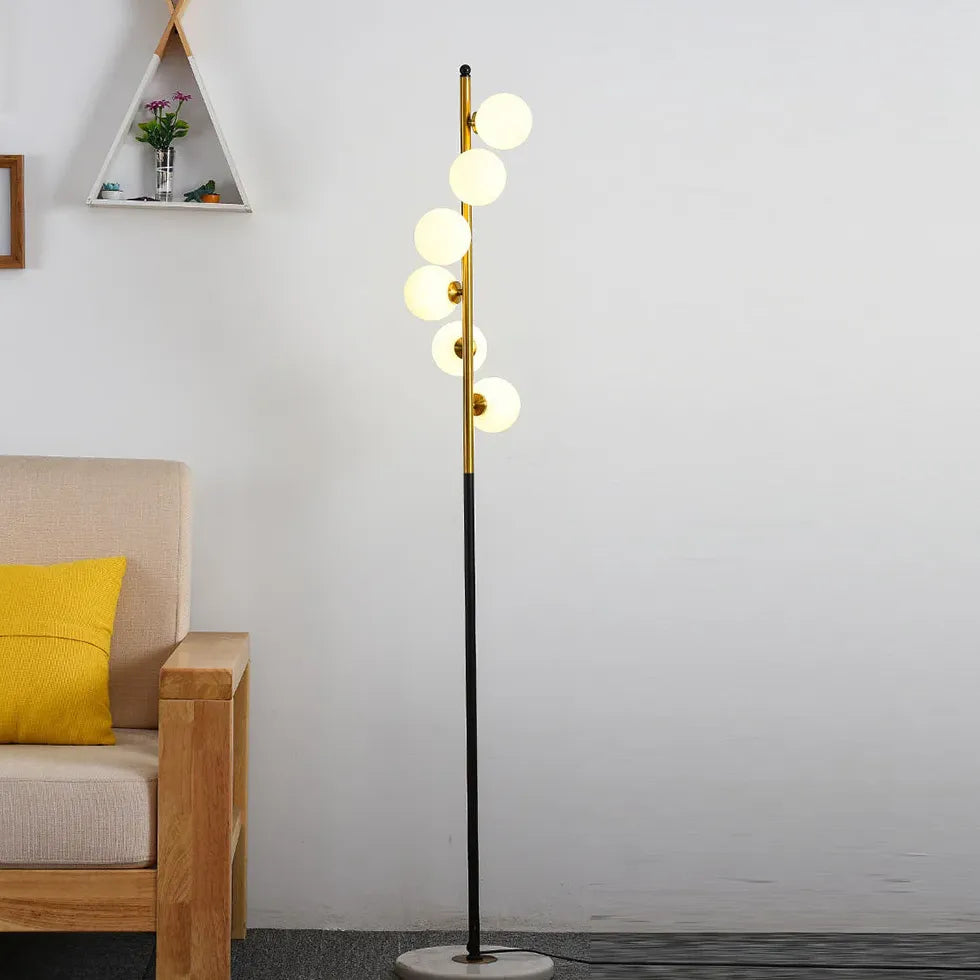 Multiple LED Glass Globes Modern Floor Lamp