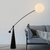 Arched Rod Sphere Modern Floor Lamp