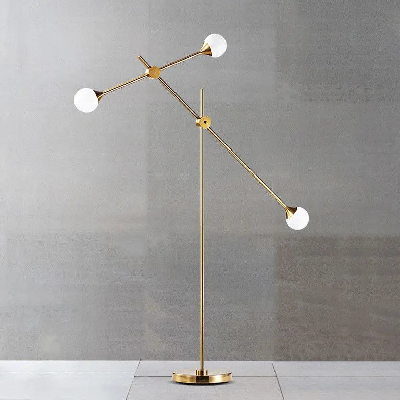 Multi-Arm Gold Modern Minimalist Floor Lamp