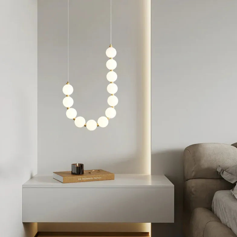 U-Shaped Modern White Artistic Design Pendant Light