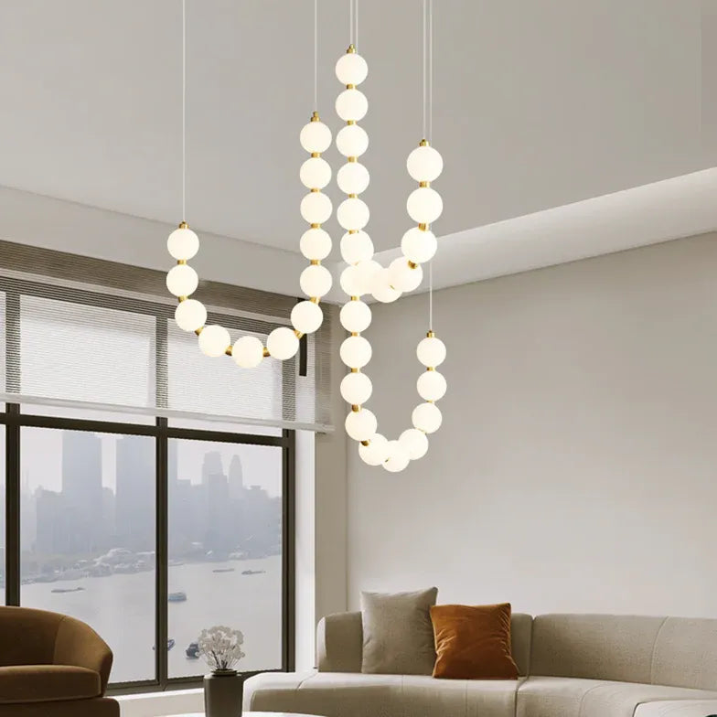 U-Shaped Modern White Artistic Design Pendant Light