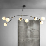 minimalist branch modern black chandelier