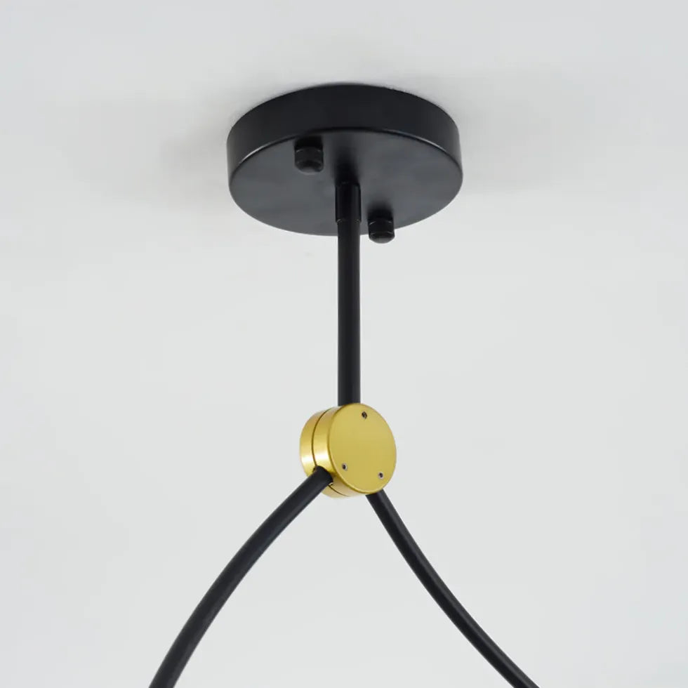 minimalist branch modern black chandelier