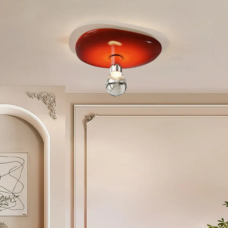 Red Irregular Round Design Recessed Ceiling Light