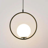 Pendant Glass Lighting Modern with Oval Design