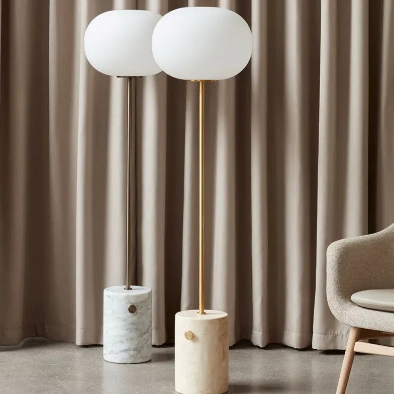 Oval White for Living Room Floor Lamp