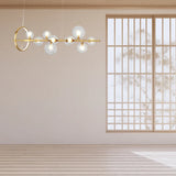 Linear Large Light Bulb Kitchen Modern Chandelier