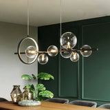 Linear Large Light Bulb Kitchen Modern Chandelier