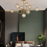 White Asymmetric Modern for Living Room Chandelier