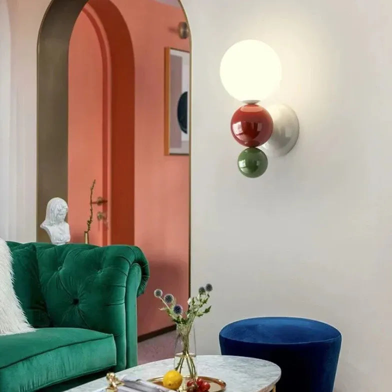 Colorful Spheres Creativity Modern Wall Lights