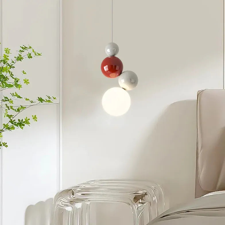 Multi-Sphere Glossy Artistic Modern Pendant Light