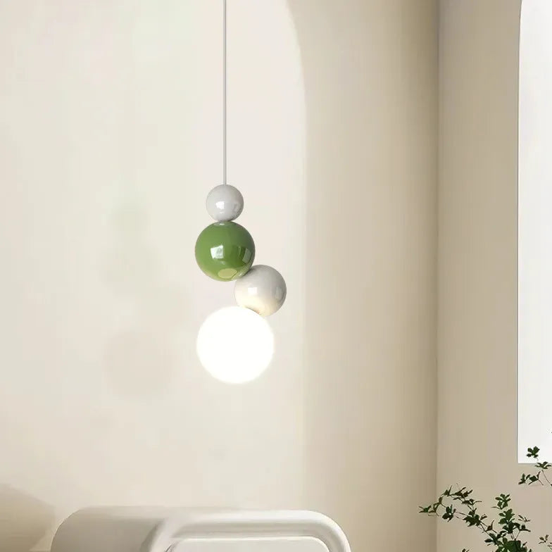 Multi-Sphere Glossy Artistic Modern Pendant Light