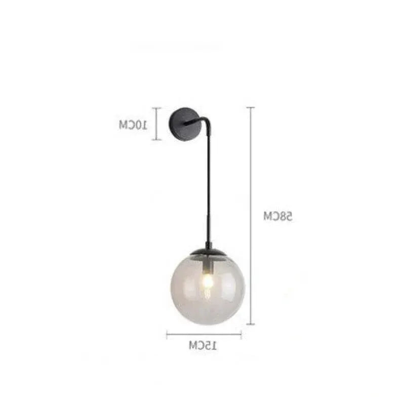 Hanging Glass Globe Modern Wall Light