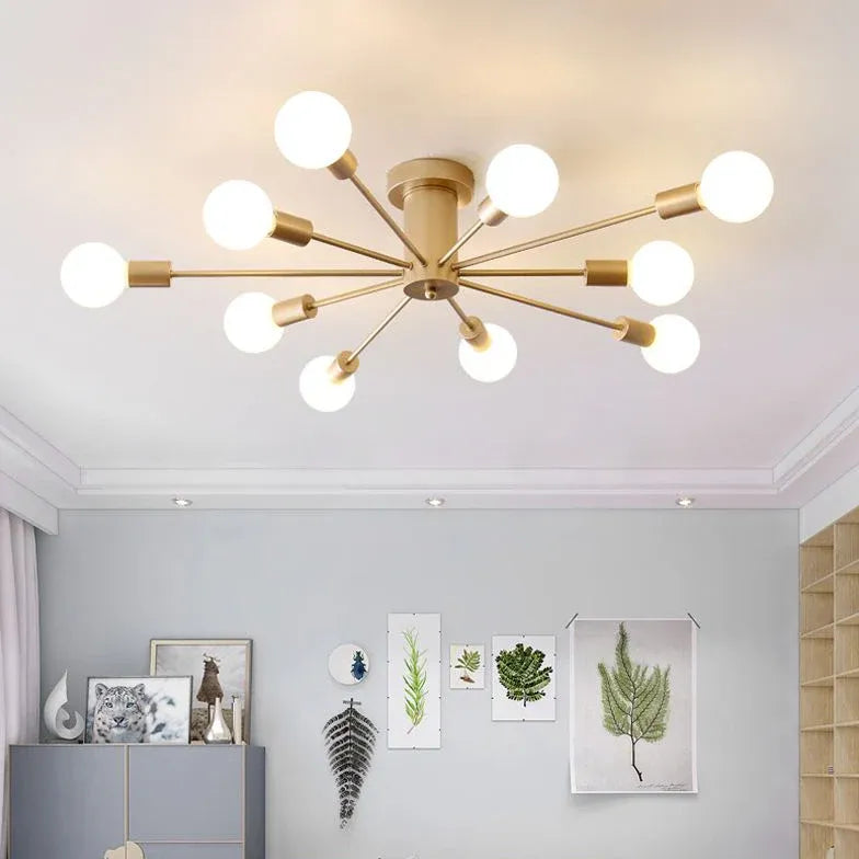 Light Industry Wind LED Flush Ceiling Lights