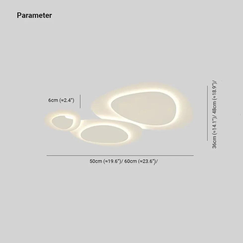 Cream Style Pebble Modern Ceiling Light