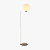 White Sphere Minimalist Floor Lamp