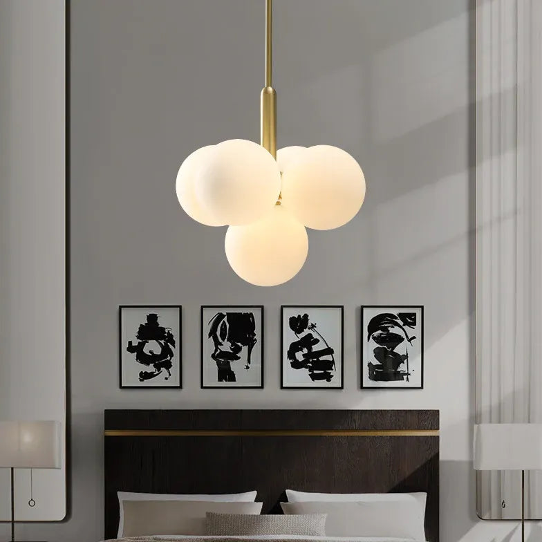 Smooth Multi-Ball Bedroom Modern Chandelier